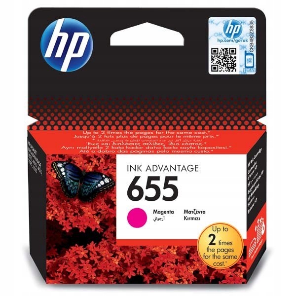 HP oryginalny ink / tusz CZ111AE, HP 655, magenta, 600s, HP Deskjet Ink Adv