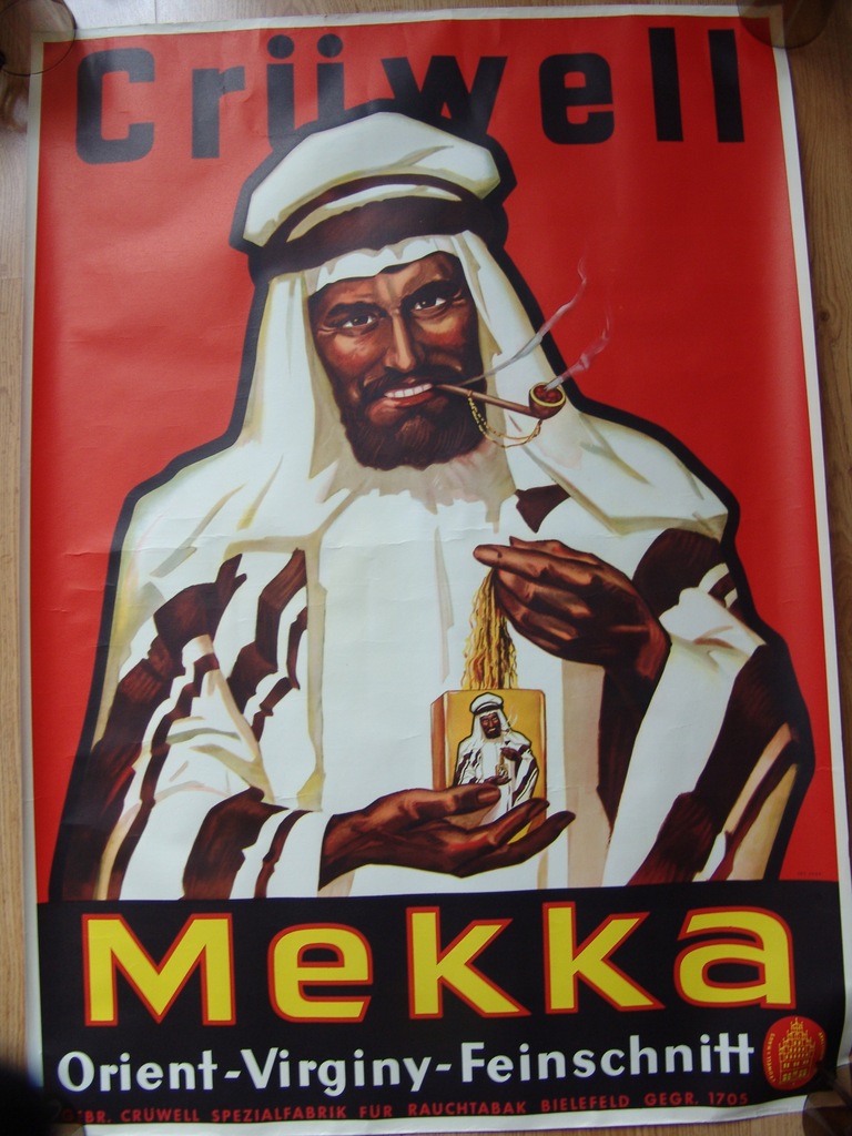 Stary przedwojenny plakat "MEKKA"