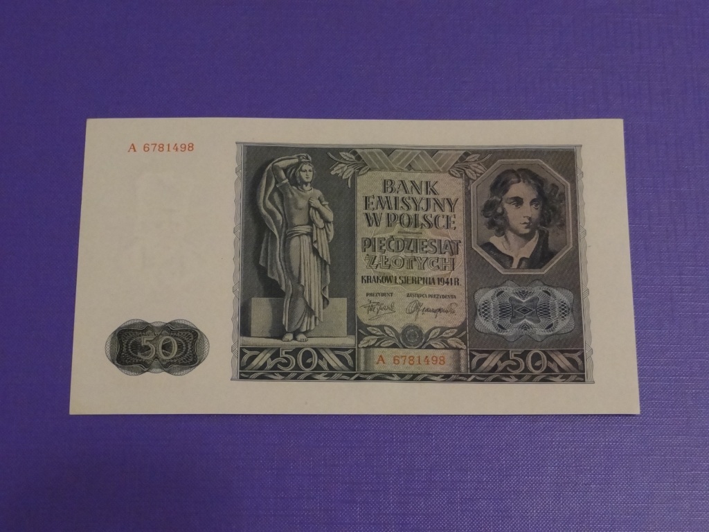 50 złotych 1941 seria A  dla WOŚP