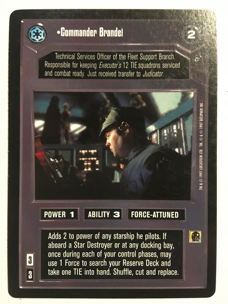 SW CCG DAGOBAH commander brandei (GD/PLAY)