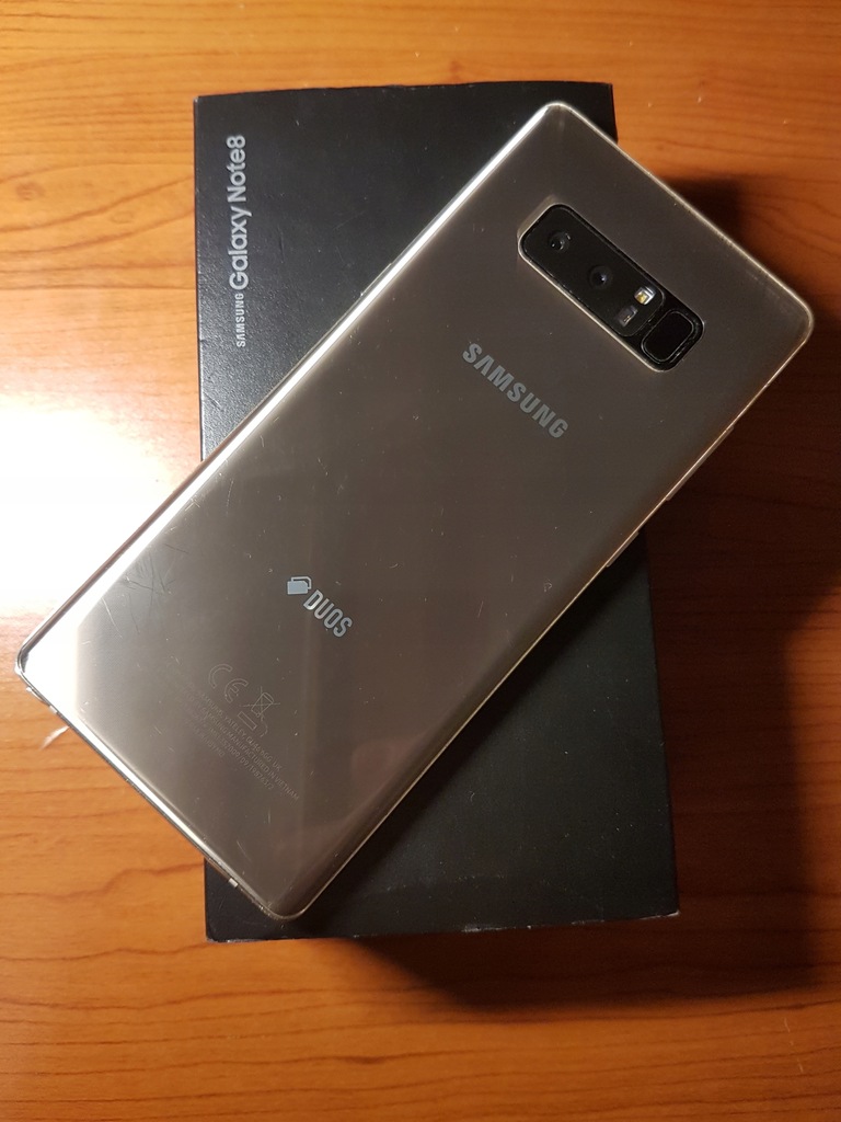 Samsung Galaxy Note 8 gold dual - bogaty zestaw