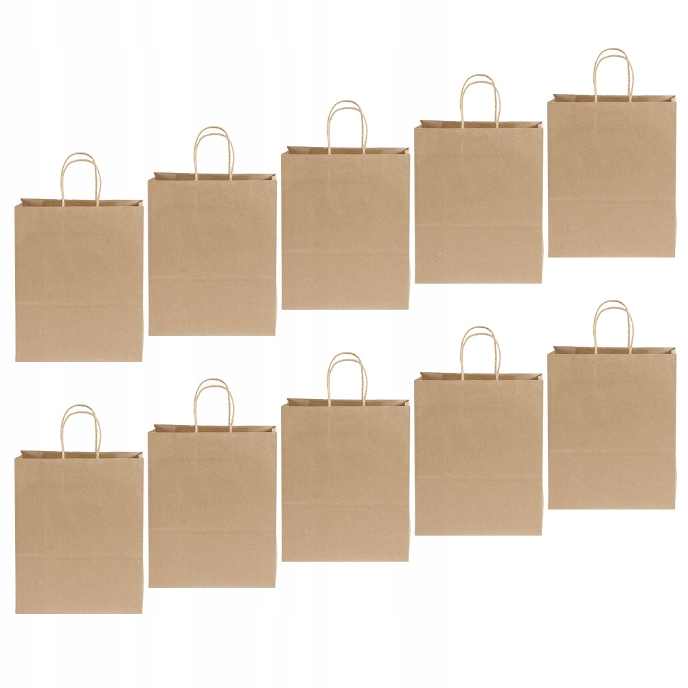 Brown Bags with Handles Bulk Small Kraft Paper