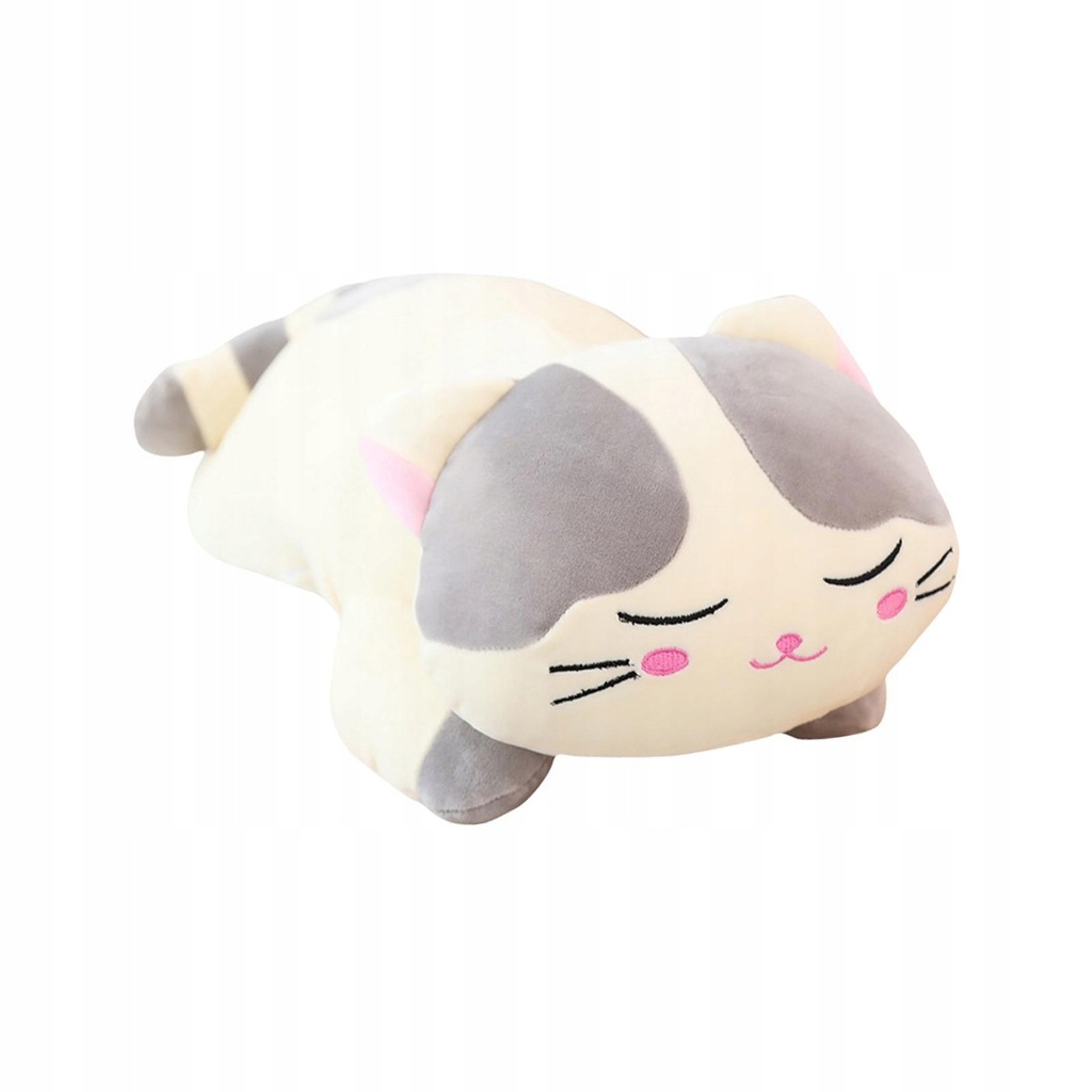 Przytulany pluszowy kot, ręcznie robiony, uroczy, przytulany, przytulny