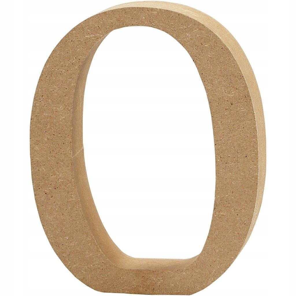 Cyfra 0 z MDF H: 13 cm