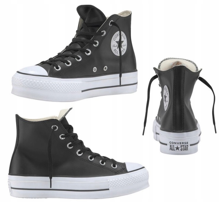 SKÓRZANE TRAMPKI ZA KOSTKĘ CONVERSE 42,5 (9)