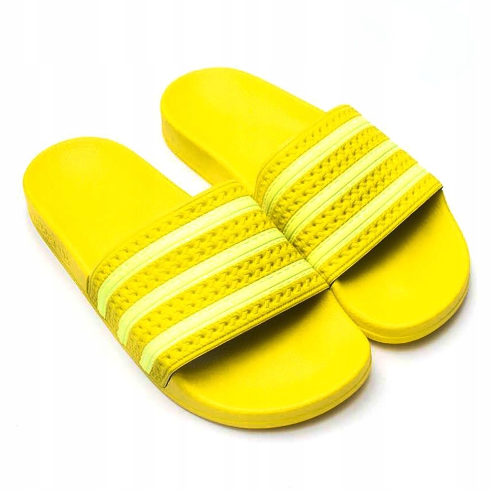 Klapki damskie Adidas Adilette 3 paski Żółte 20