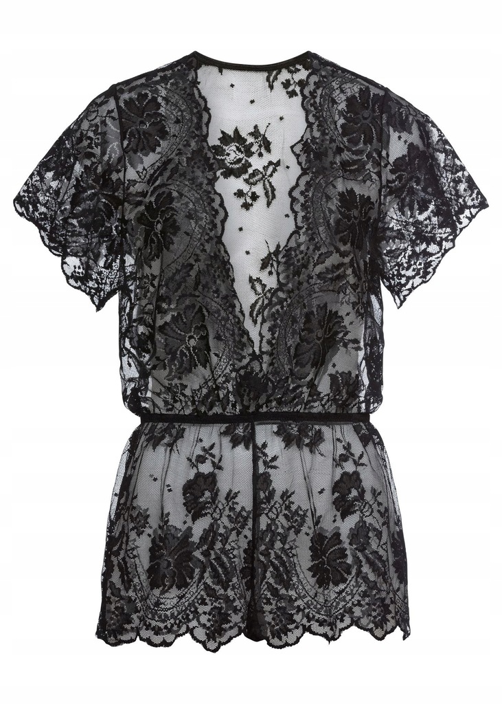 KOMBINEZON KORONKOWY CZARNY 2E6H20 Bonprix 48/50