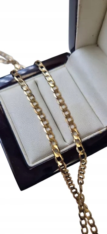 ZŁOTY ŁAŃCUSZEK PANCERKA 585 R55CM