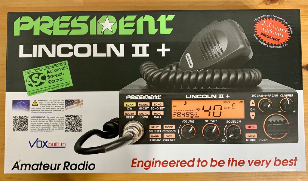 President Lincoln II+ 25-30 MHz AM/FM/SSB