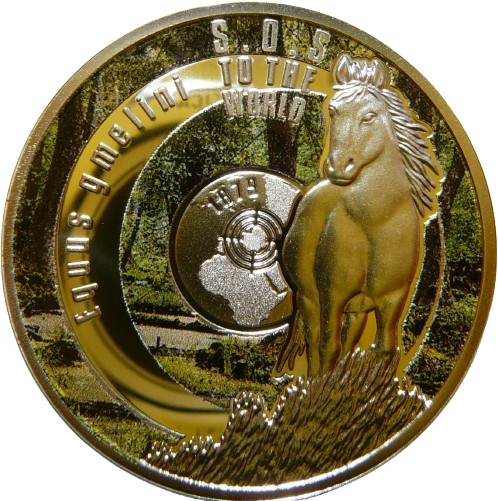 1$ NIUE 2017 TARPAN DZIKI KOŃ Ag 999 SOS RZADKA +CE
