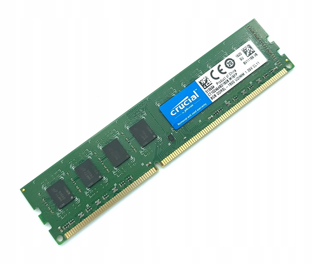 Pamięć RAM Crucial DDR3L 8GB 1600MHz uszkodzona