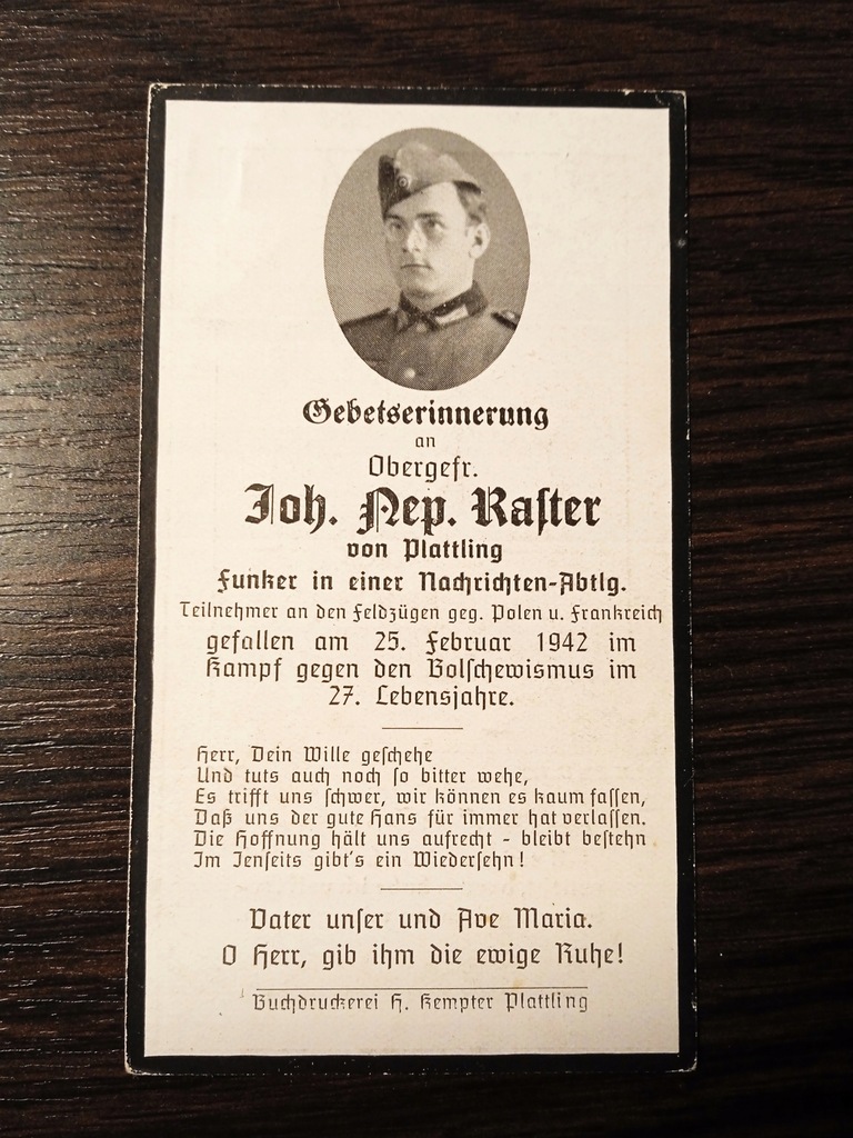 Nekrolog Wehrmacht kampania francuska wrześniowa front wschodni Kursk