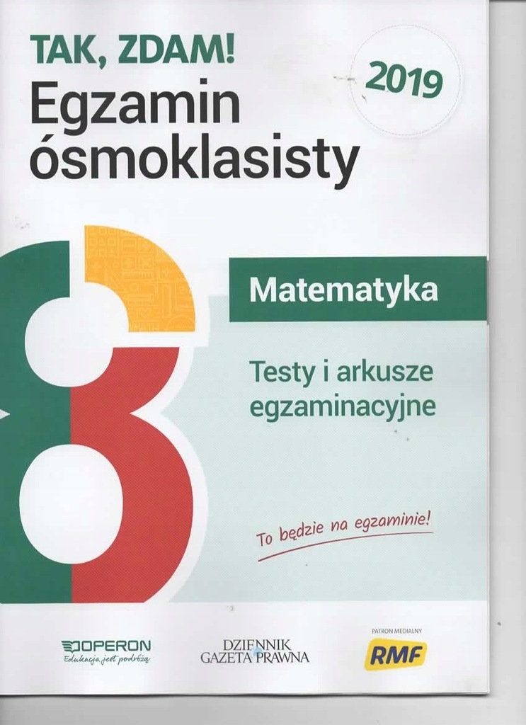 EGZAMIN ÓSMOKLASISTY - MATEMATYKA, Testy i arkusze