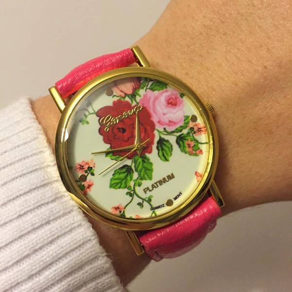 Zegarek damski geneva różowo-złoty od MADLIN
