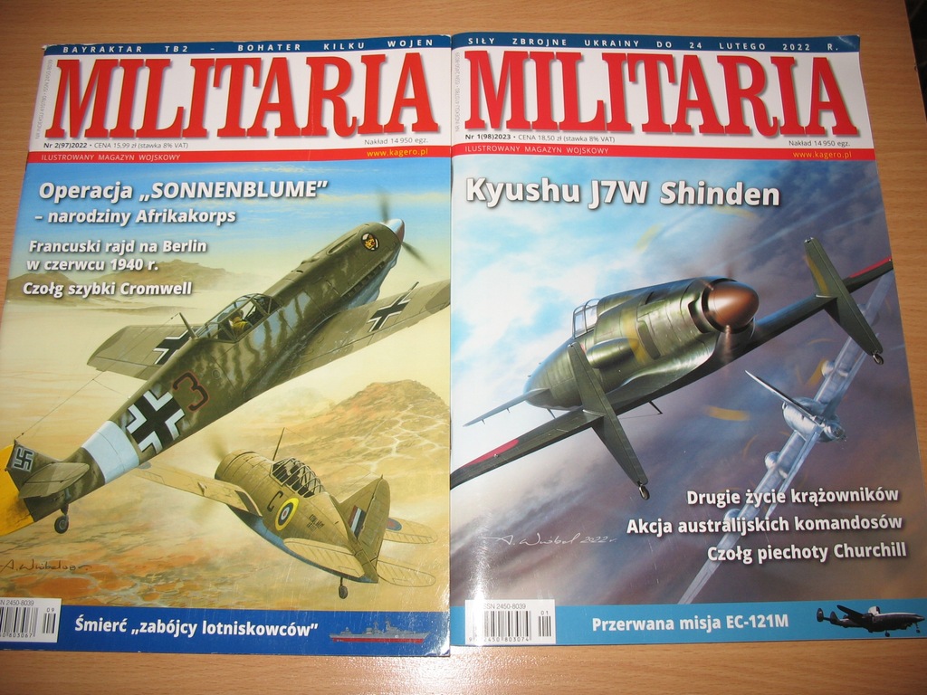 Militaria numery zwykłe 97 i 98 2022 i 2023 dwie sztuki w cenie jednej