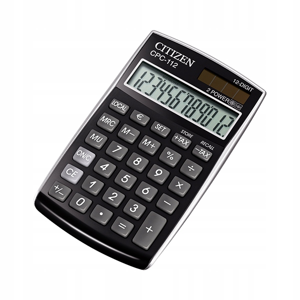 Kalkulator Citizen CPC-112 BKWB Czarny
