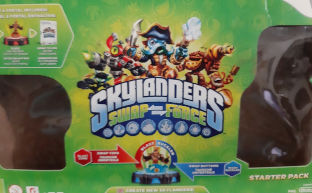 WII Skylanders Swap Force portal figurki