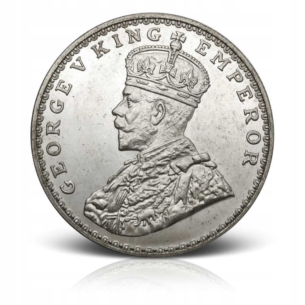 Jerzy V 1 Rupia - srebrna moneta Indie Brytyjskie