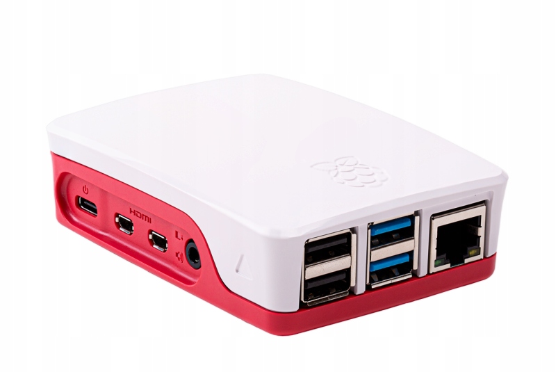 Obudowa do Raspberry Pi 4B biało/czerwona
