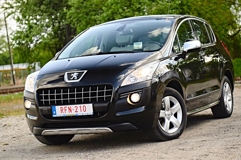 CZARNY PEUGEOT 3008 1.6 BENZYNA JASNA SKÓRA