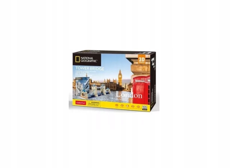 PUZZLE 3D NATIONAL GEOGRAPHIC LONDON TOWER BRIDGE - CUBIC FUN