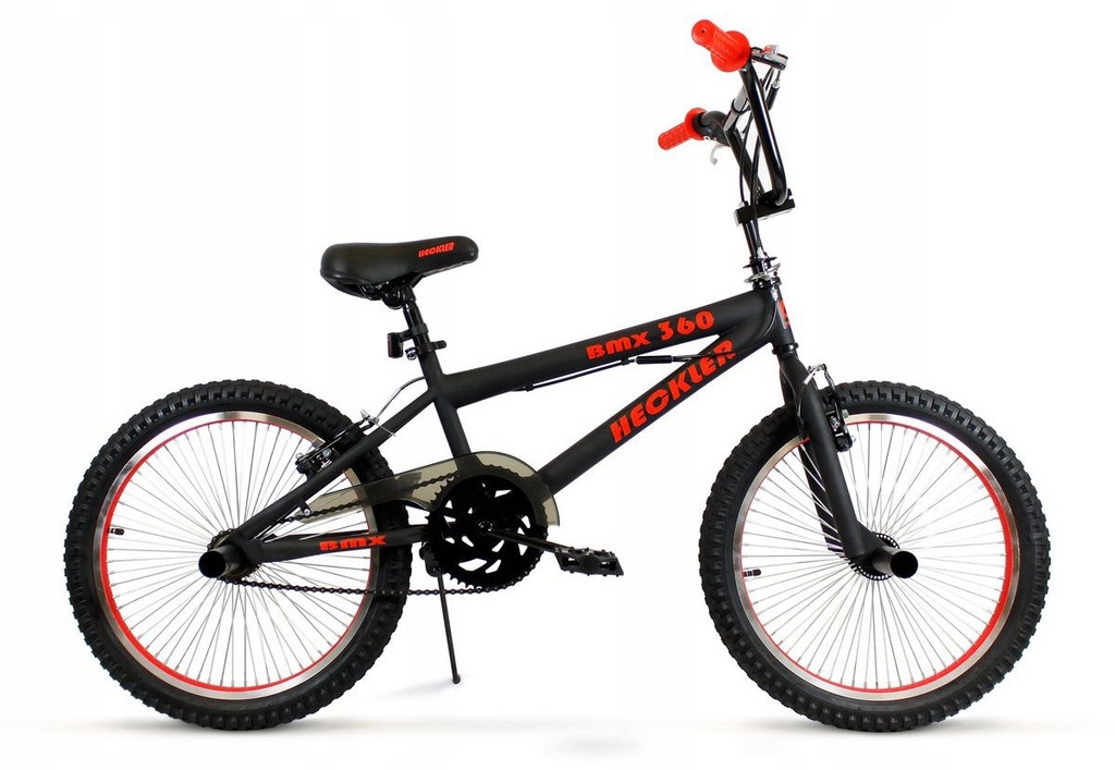 BMX Czarno-Czerwony Matowy Unisex Wyczynowy Pegi