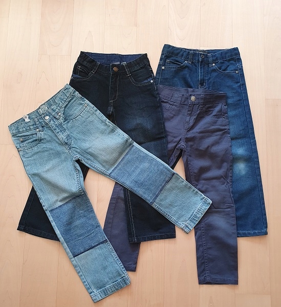 Spodnie 4 pary rozm. 116 jeansy