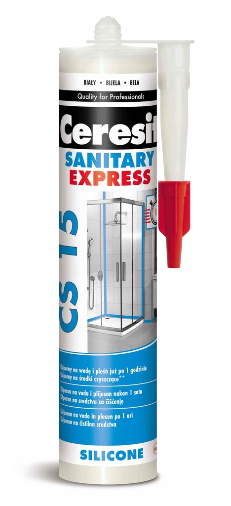 Silikon sanitarny Ceresit CS15 biały 280ml