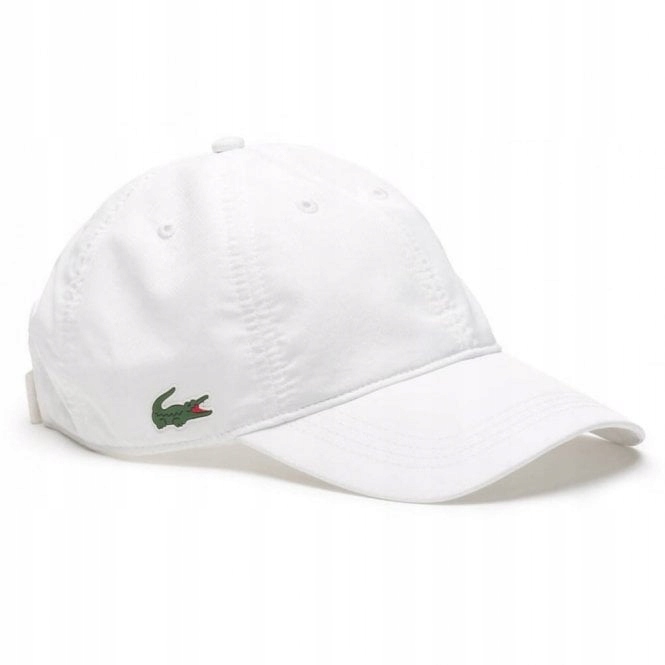 LACOSTE czapka z daszkiem PREMIUM BIAŁA RK9811