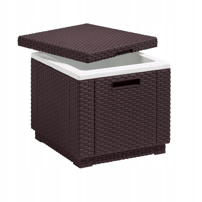 Lodówka ogrodowa Keter Allibert Ice Cube brązowa