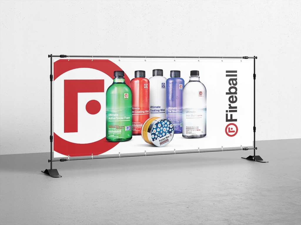 FIREBALL banner reklamowy 120x60cm