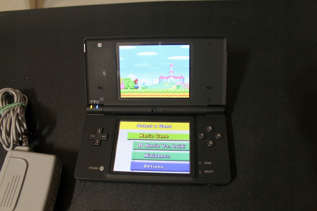 Nintendo DS Lite czarna/zasilacz rysik/stan b/db
