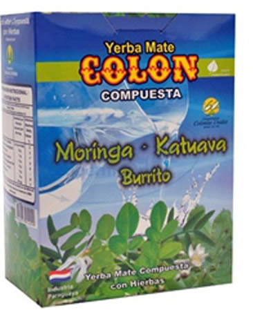 Yerba mate Colon Moringa, Katuava y Burrito - 250g
