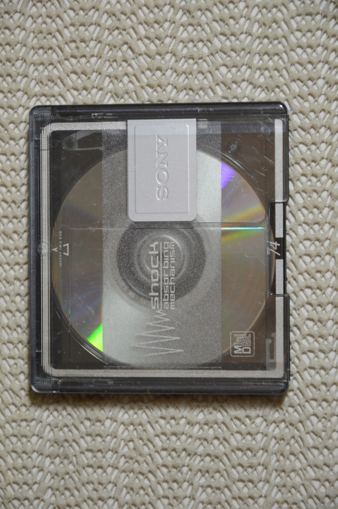 MiniDisc SONY SHOCK ABSORBING MECHANISM 74 12900123272 oficjalne