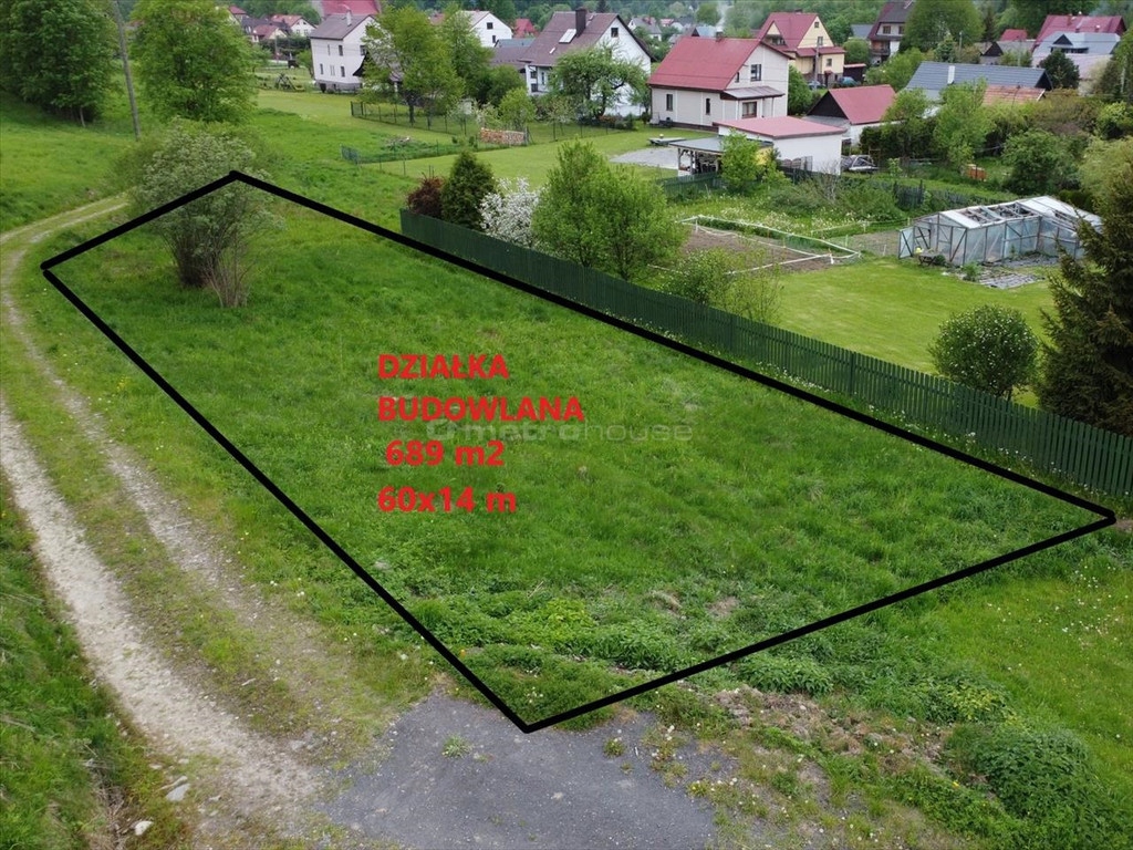 Działka, Ujsoły (gm.), Żywiecki (pow.), 689 m²
