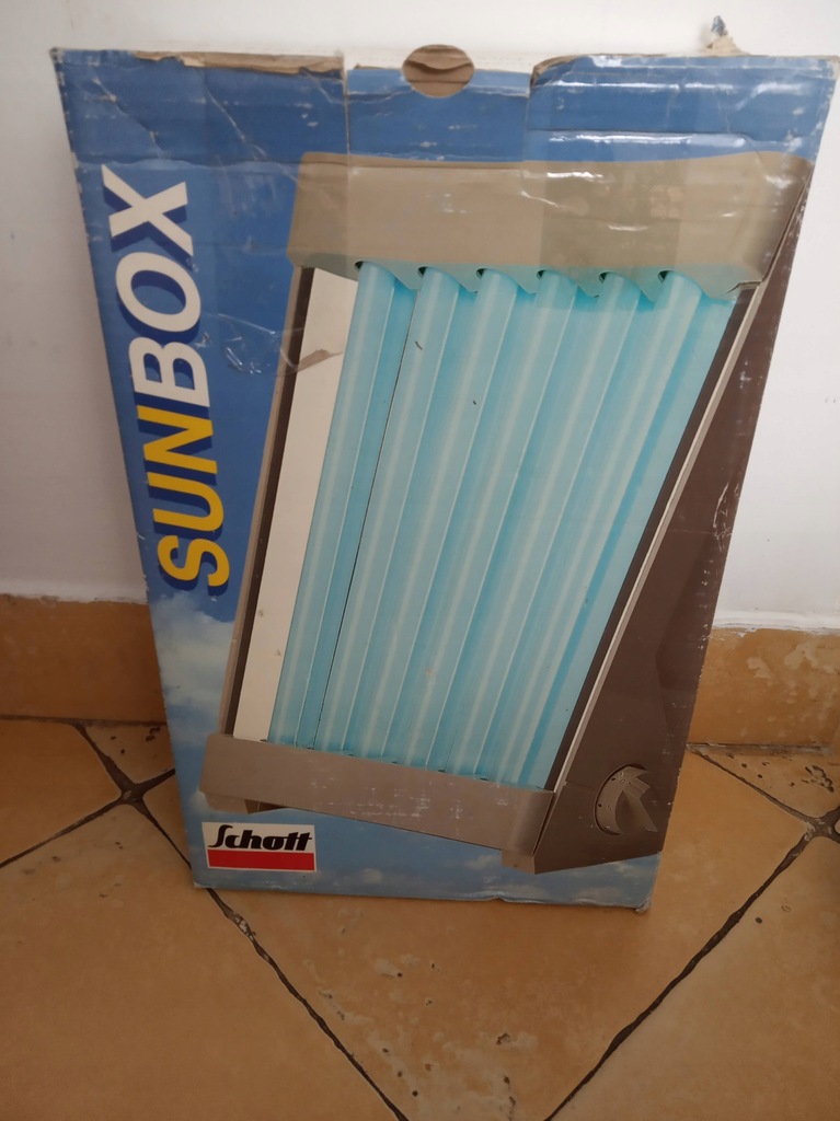 Solarium mini SUNBOX timer okulary 75W