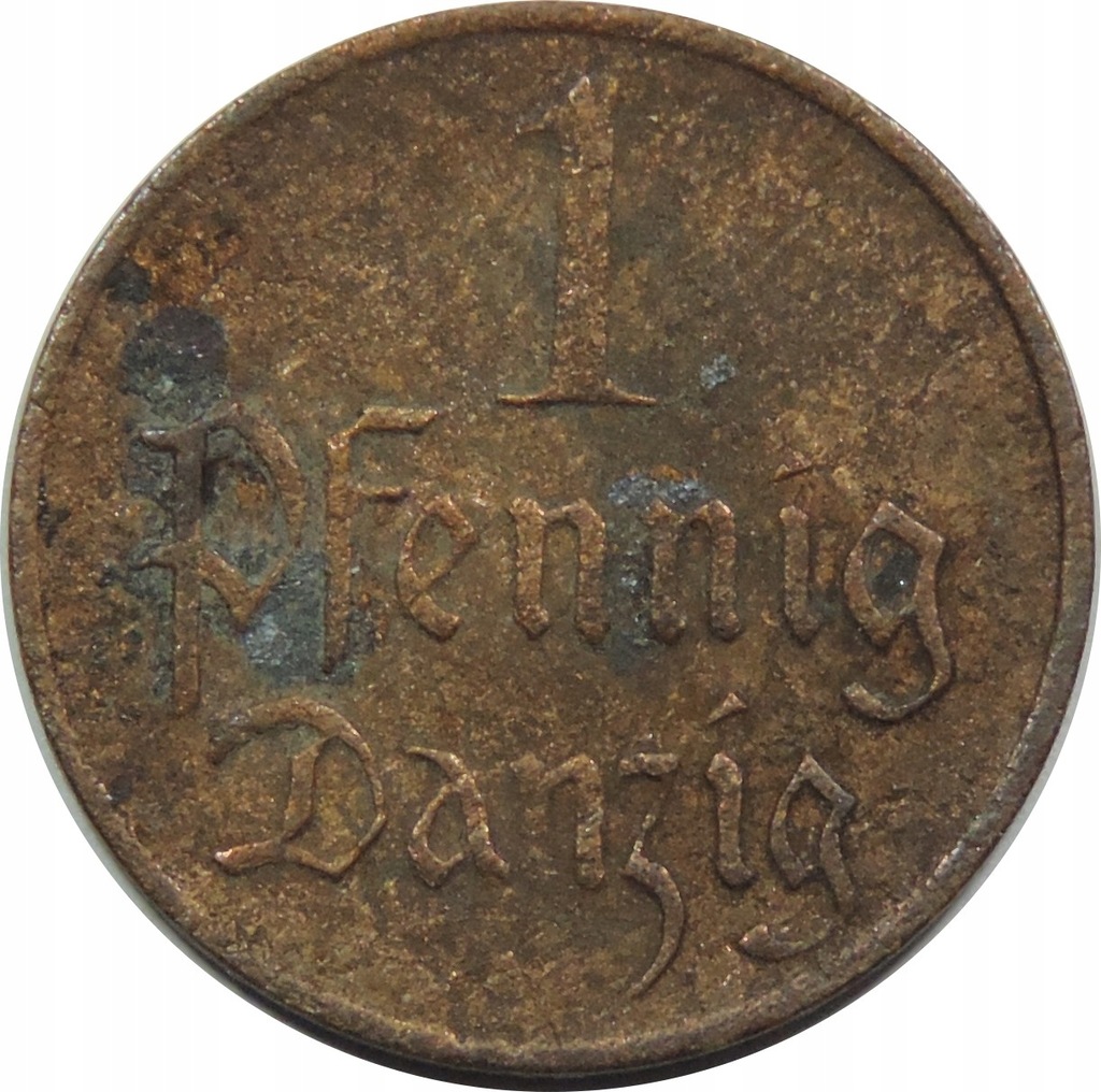 MONETA OBIEGOWA - WOLNE MIASTO GDAŃSK - 1 FENIG -OY327