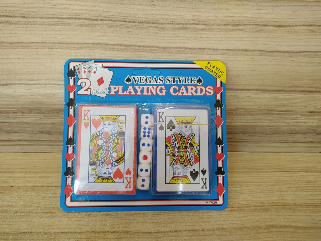 Zestaw Karty do gry dwie talie plus kości