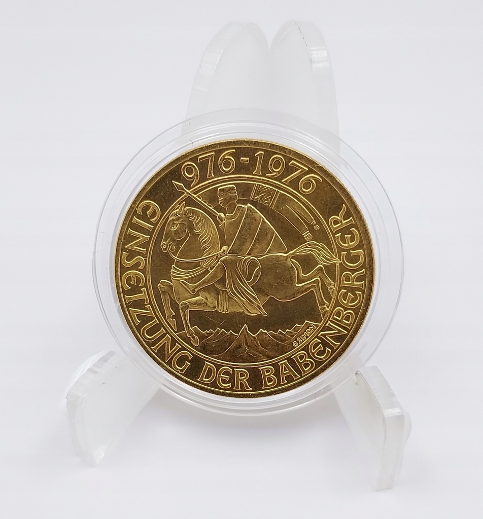 Złota Moneta 1000 szylingów 1976, 1000-lecie dynastii Babenbergów - Austria