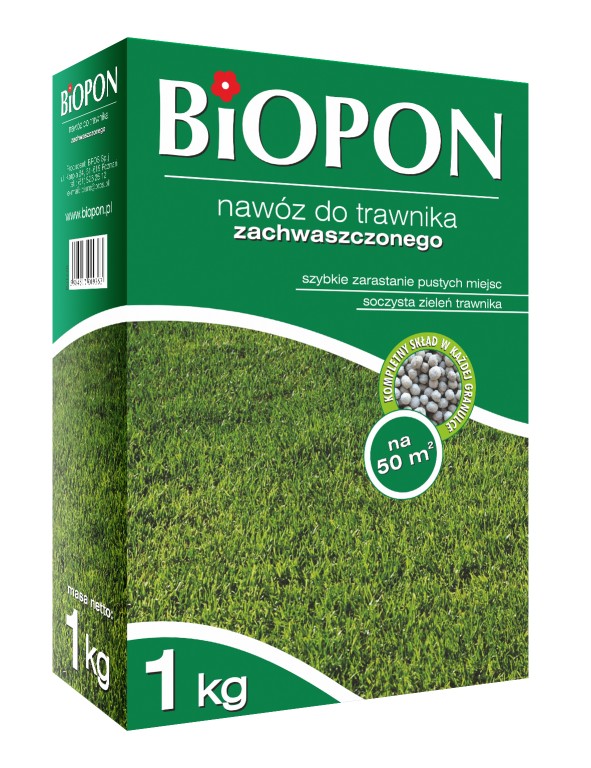 Biopon Nawóz do trawnika 3kg zachwaszczonego