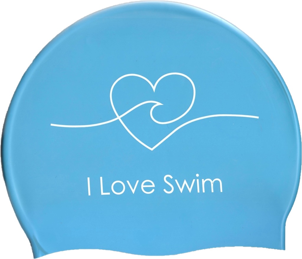 Czepek pływacki silikonowy na basen dla dorosłych Tyr I LOVE SWIM