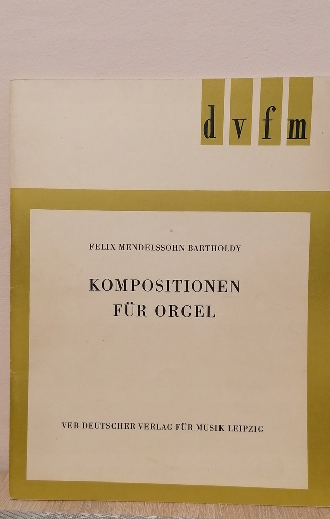 F, Mendelssohn Bartholdy - nuty na organy