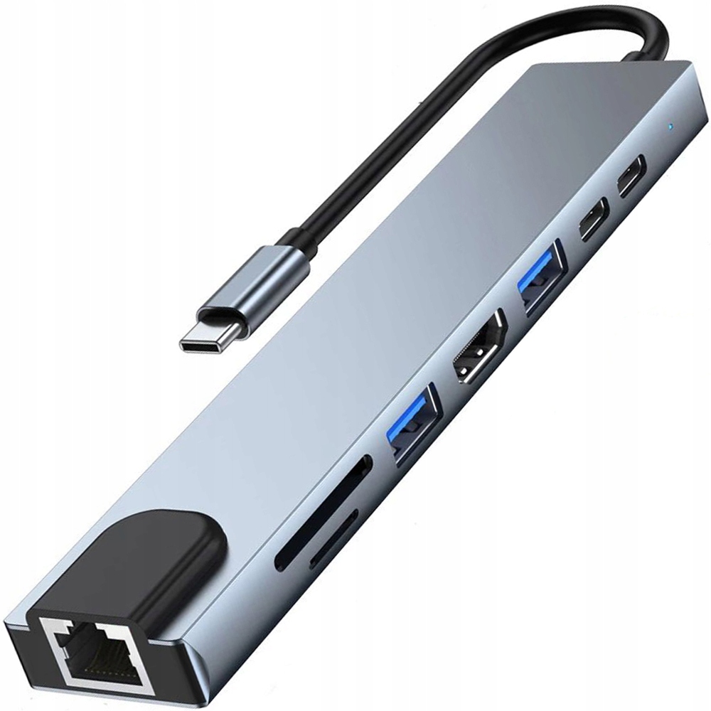 Купить АДАПТЕР КОНЦЕНТР 9-в-1 USB-C HDMI 4K LAN MACBOOK PRO AIR: отзывы, фото, характеристики в интерне-магазине Aredi.ru