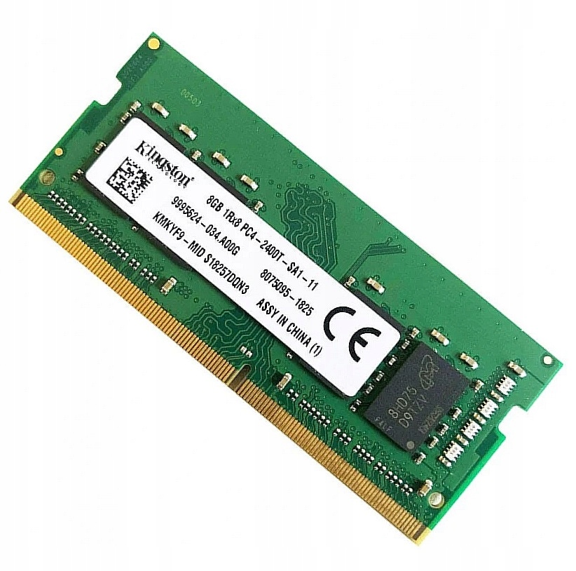 8GB 2400MHz DDR4 SODIMM Kingston KMKYF9 do Acer Asus Dell Lenovo HP