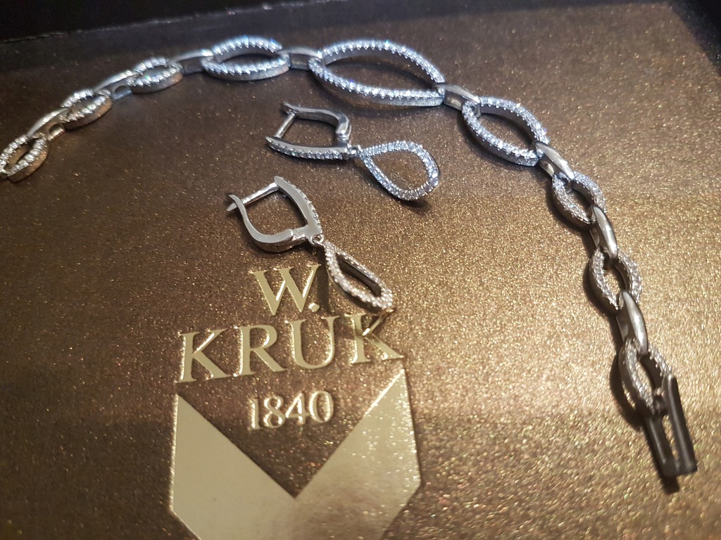 W.KRUK komplet biżuterii ŚLUB srebro PREMIUM