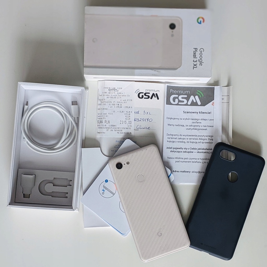 Smartfon Google Pixel 3 XL 4GB 64GB Zestaw GW2022