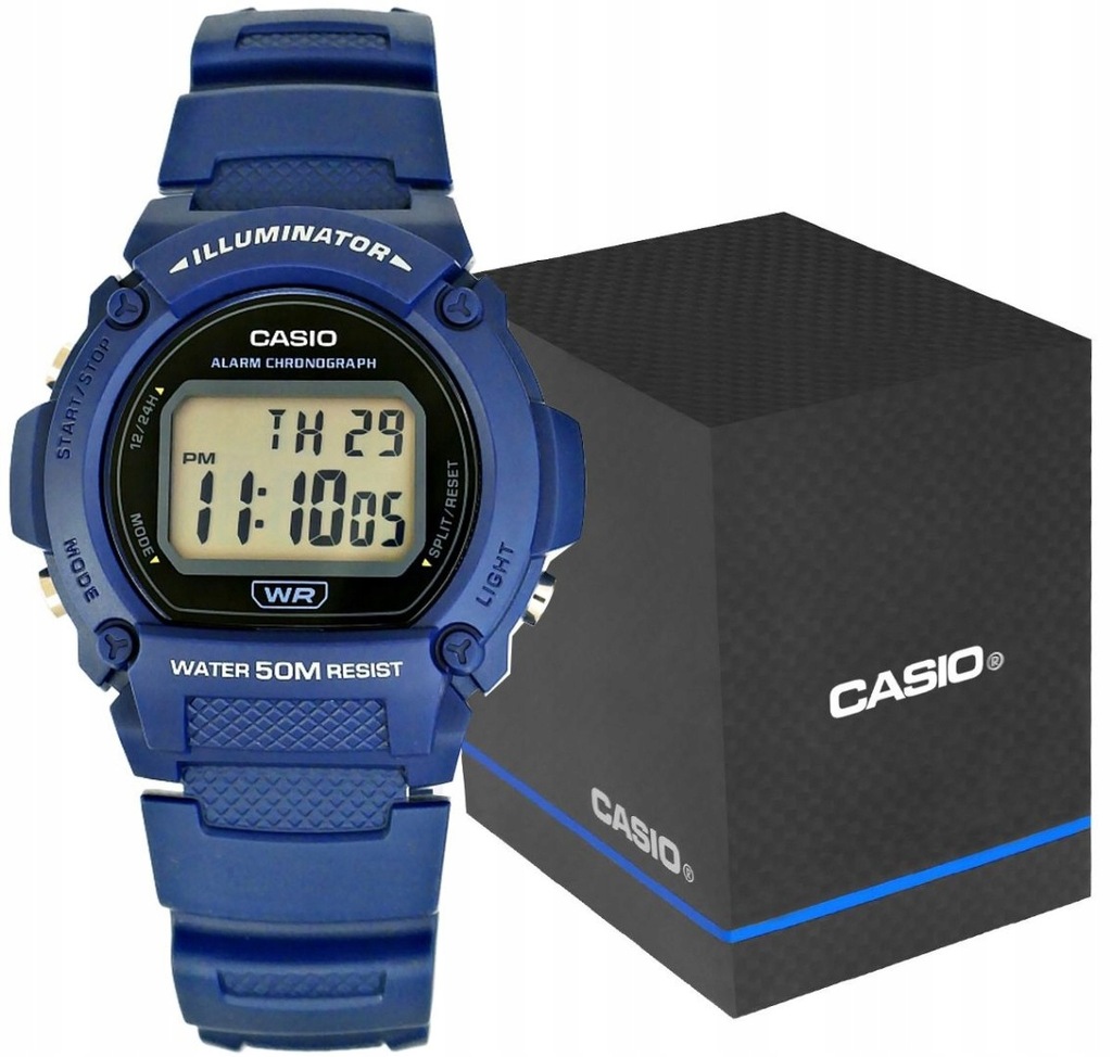 Zegarek Męski CASIO W-219H-2AVEF + BOX CASIO