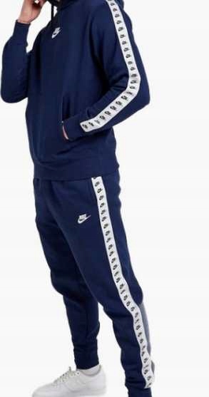 NIKE DRES KOMPLET BAWEŁNIANY TECH FLEECE r. L BLUZA + SPODNIE DM6838 410