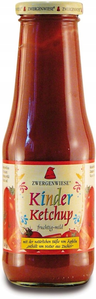 KETCHUP DLA DZIECI BEZGLUTENOWY BIO 500 ml - ZWERG