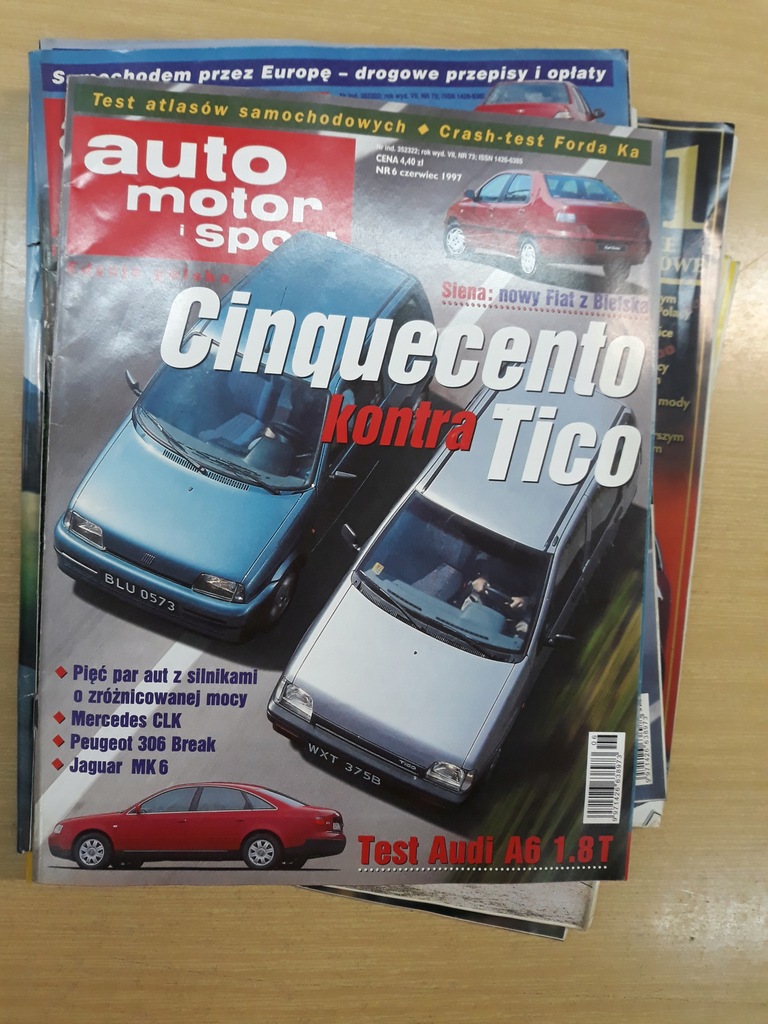 AUTO MOTOR I SPORT 6 1997 MOTORYZACJA SAMOCHODY